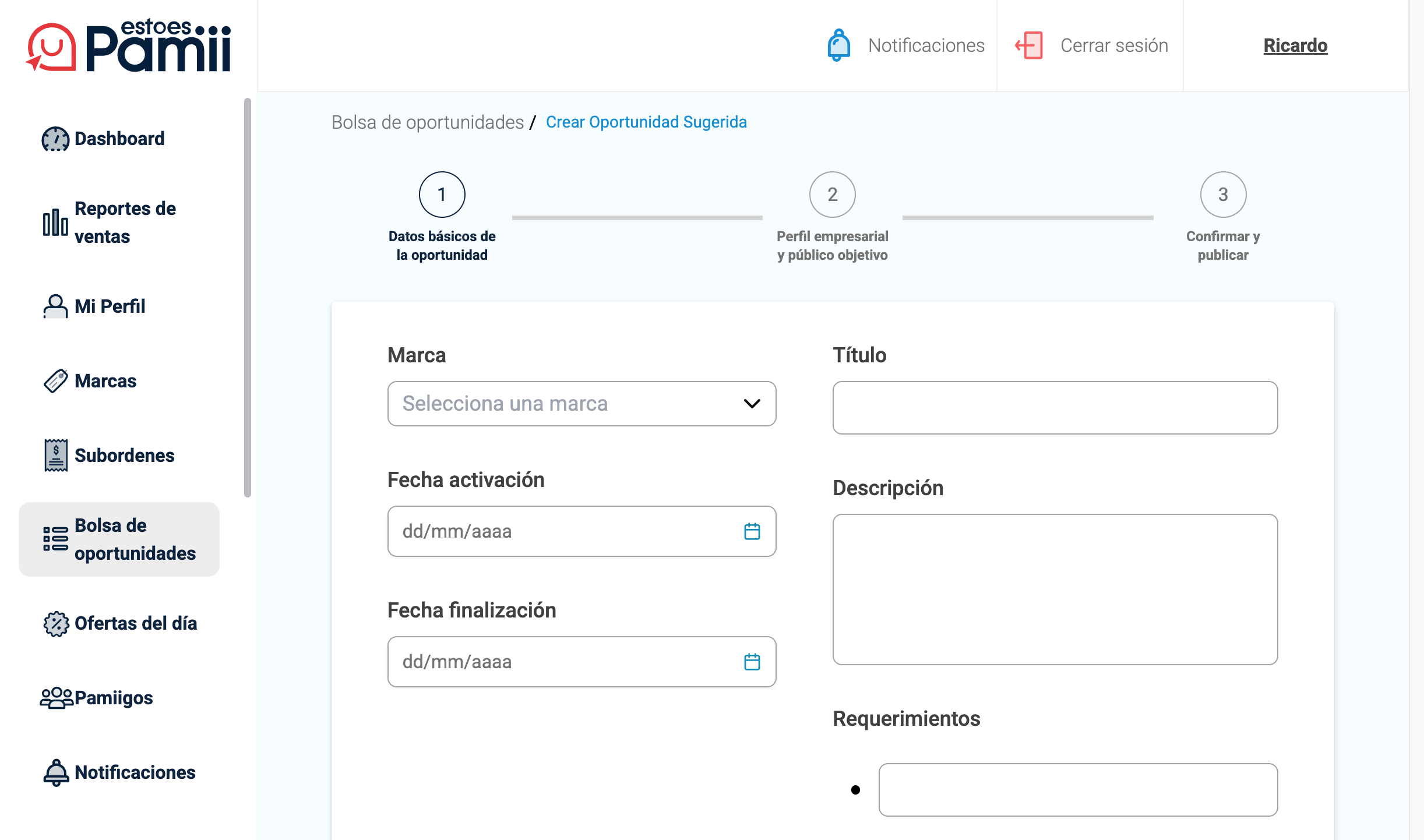 Marketplace opportunities module